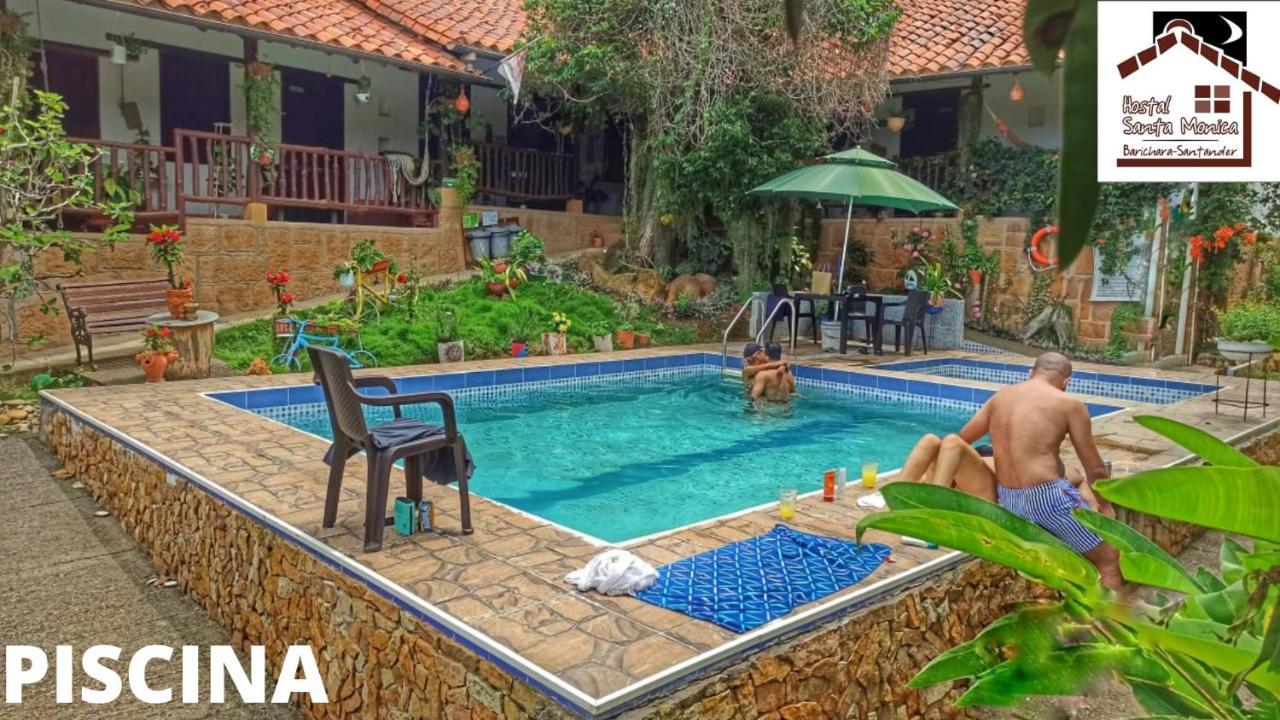 Hostal Santa Monica Barichara Esterno foto