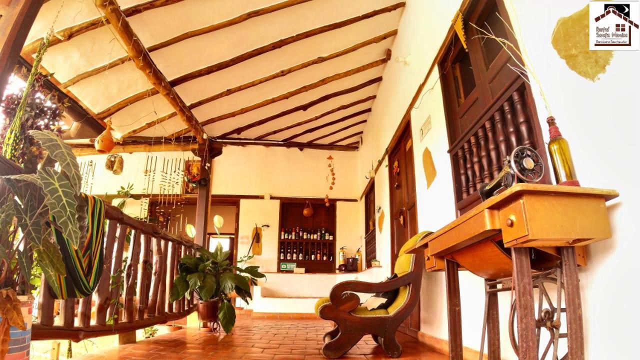 Hostal Santa Monica Barichara Esterno foto