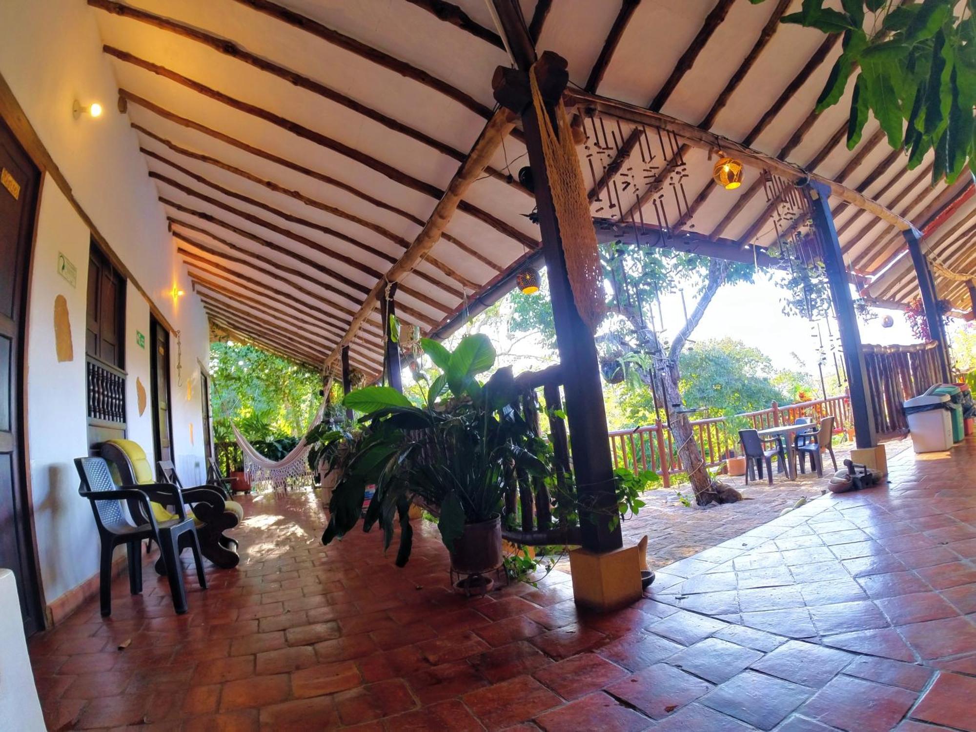 Hostal Santa Monica Barichara Esterno foto