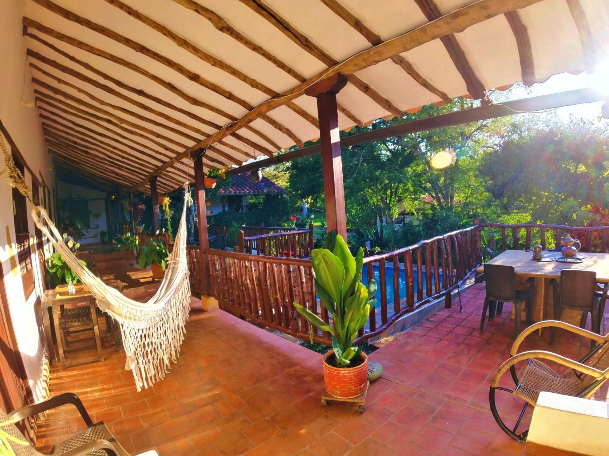 Hostal Santa Monica Barichara Esterno foto