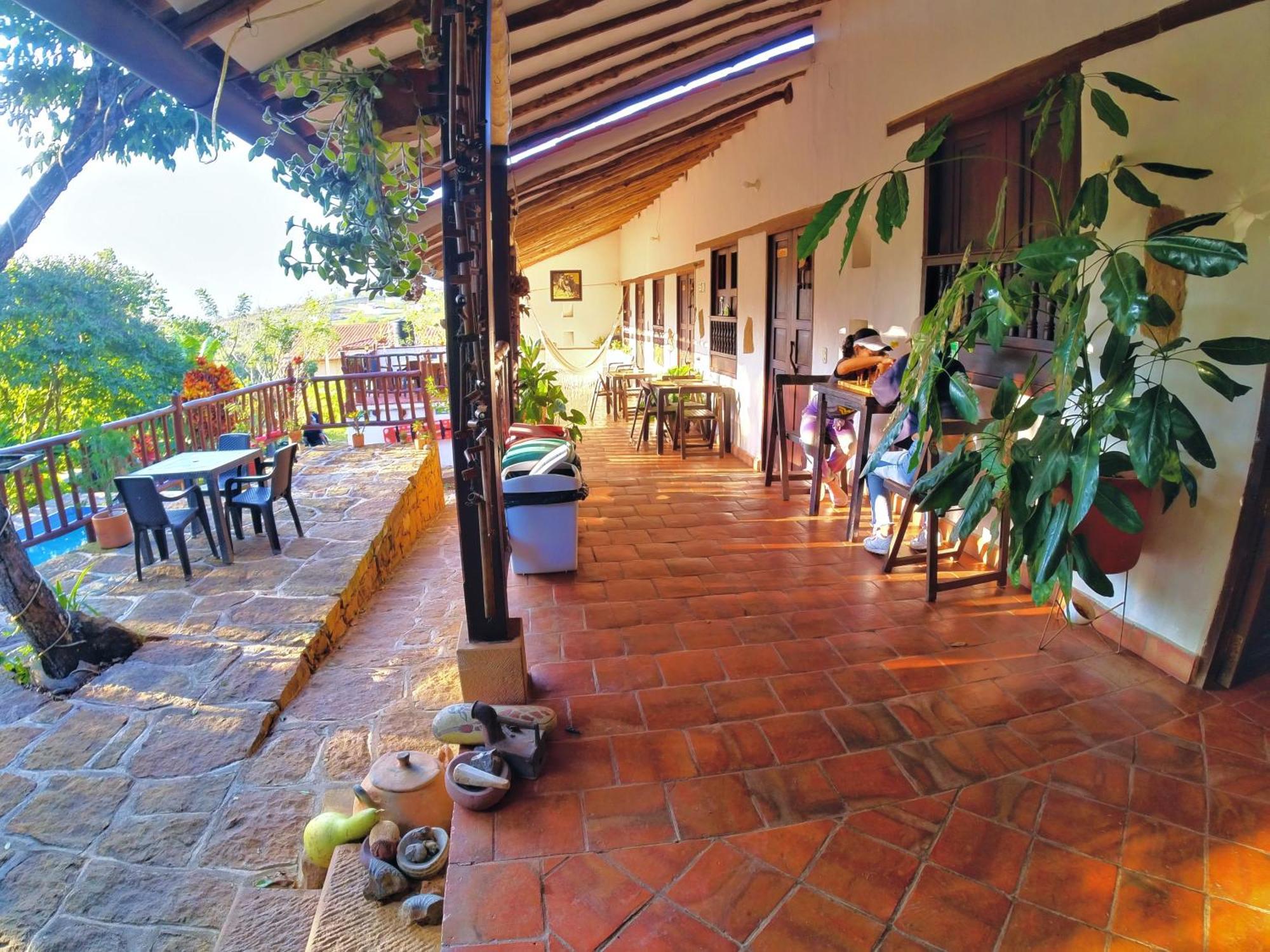 Hostal Santa Monica Barichara Esterno foto